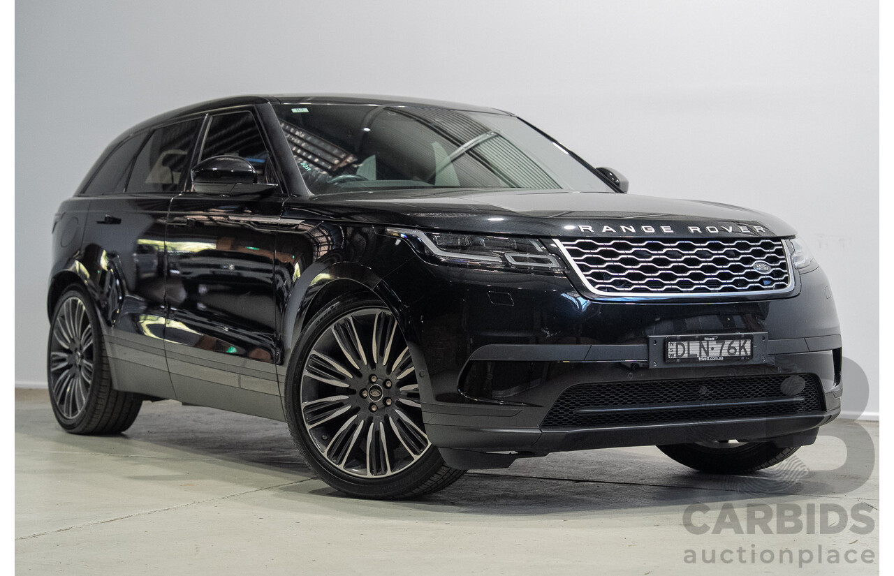 09/2017 Land Rover Range Rover Velar D300 HSE (AWD) L560 MY18 4d Wagon Ultimate Black Metallic Twin Turbo Diesel V6 3.0L