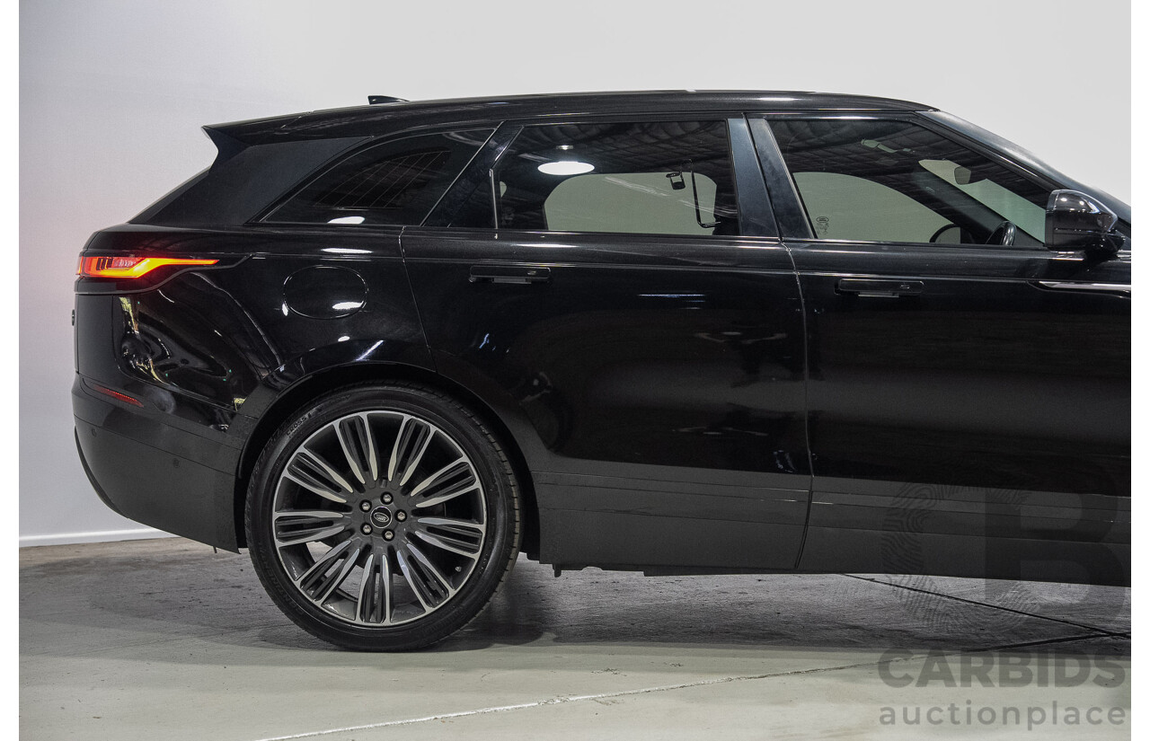 09/2017 Land Rover Range Rover Velar D300 HSE (AWD) L560 MY18 4d Wagon Ultimate Black Metallic Twin Turbo Diesel V6 3.0L