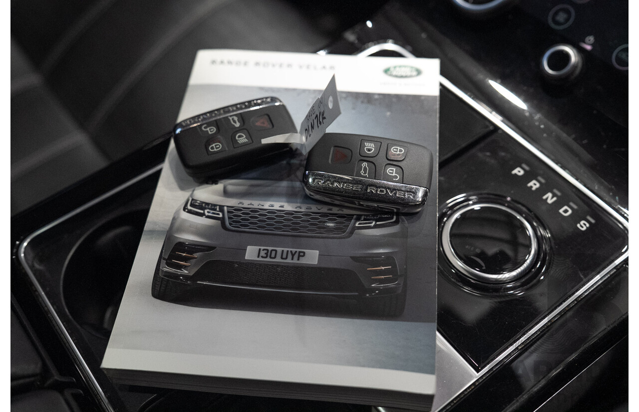 09/2017 Land Rover Range Rover Velar D300 HSE (AWD) L560 MY18 4d Wagon Ultimate Black Metallic Twin Turbo Diesel V6 3.0L