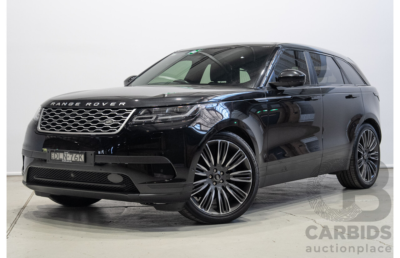 09/2017 Land Rover Range Rover Velar D300 HSE (AWD) L560 MY18 4d Wagon Ultimate Black Metallic Twin Turbo Diesel V6 3.0L
