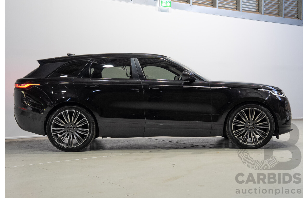 09/2017 Land Rover Range Rover Velar D300 HSE (AWD) L560 MY18 4d Wagon Ultimate Black Metallic Twin Turbo Diesel V6 3.0L
