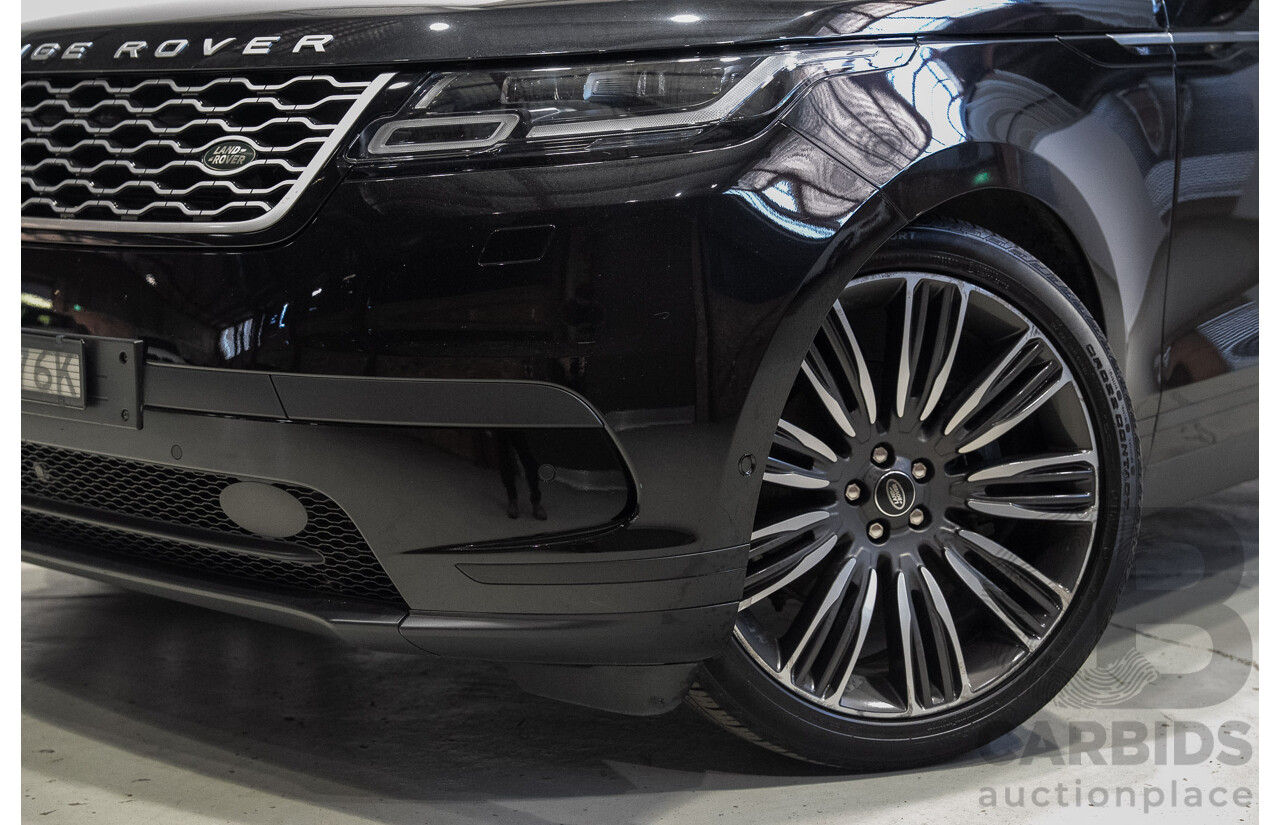 09/2017 Land Rover Range Rover Velar D300 HSE (AWD) L560 MY18 4d Wagon Ultimate Black Metallic Twin Turbo Diesel V6 3.0L