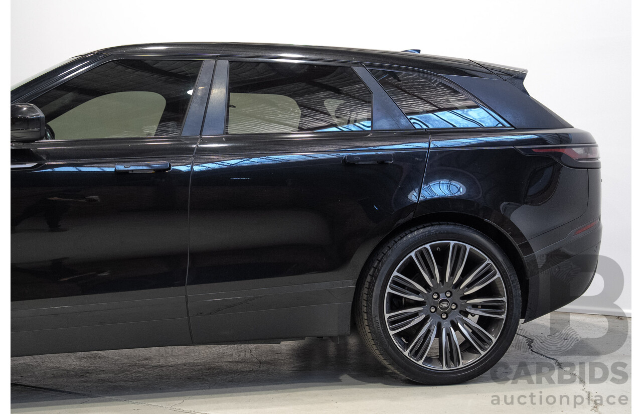 09/2017 Land Rover Range Rover Velar D300 HSE (AWD) L560 MY18 4d Wagon Ultimate Black Metallic Twin Turbo Diesel V6 3.0L