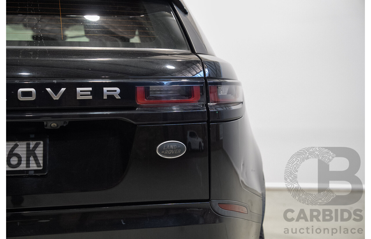 09/2017 Land Rover Range Rover Velar D300 HSE (AWD) L560 MY18 4d Wagon Ultimate Black Metallic Twin Turbo Diesel V6 3.0L