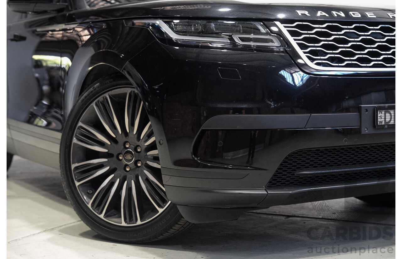 09/2017 Land Rover Range Rover Velar D300 HSE (AWD) L560 MY18 4d Wagon Ultimate Black Metallic Twin Turbo Diesel V6 3.0L