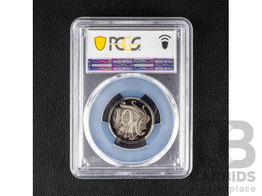 Australian 1976 Ten Cent Coin, Graded PCGS PR69DCAM