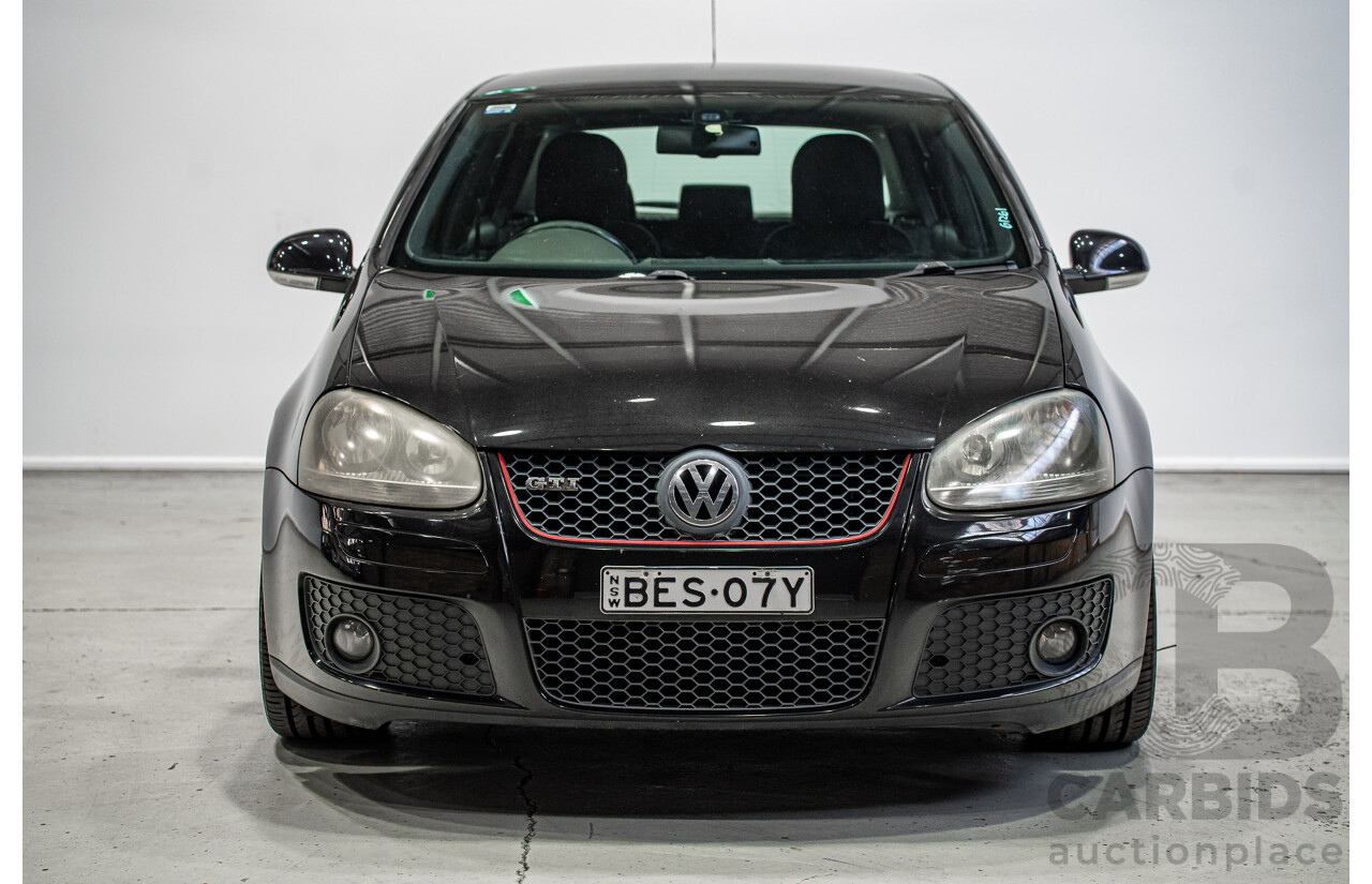 1/2008 Volkswagen Golf GTi 1K MY08 5d Hatchback Black Magic Pearlescent Turbo 2.0L