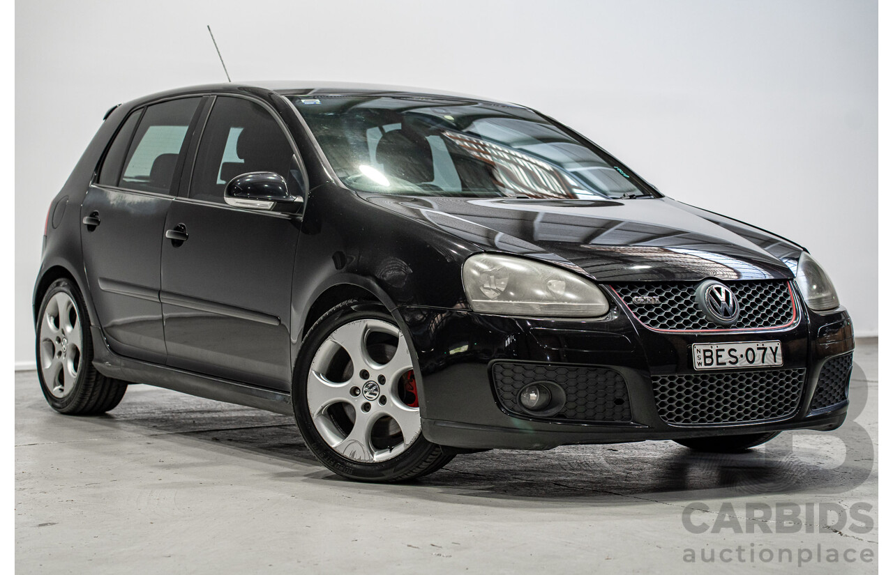 1/2008 Volkswagen Golf GTi 1K MY08 5d Hatchback Black Magic Pearlescent Turbo 2.0L