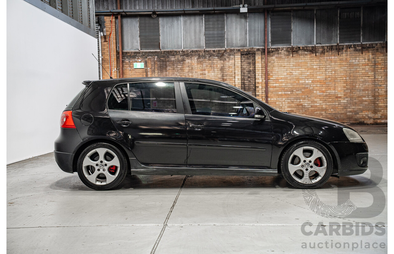 1/2008 Volkswagen Golf GTi 1K MY08 5d Hatchback Black Magic Pearlescent Turbo 2.0L