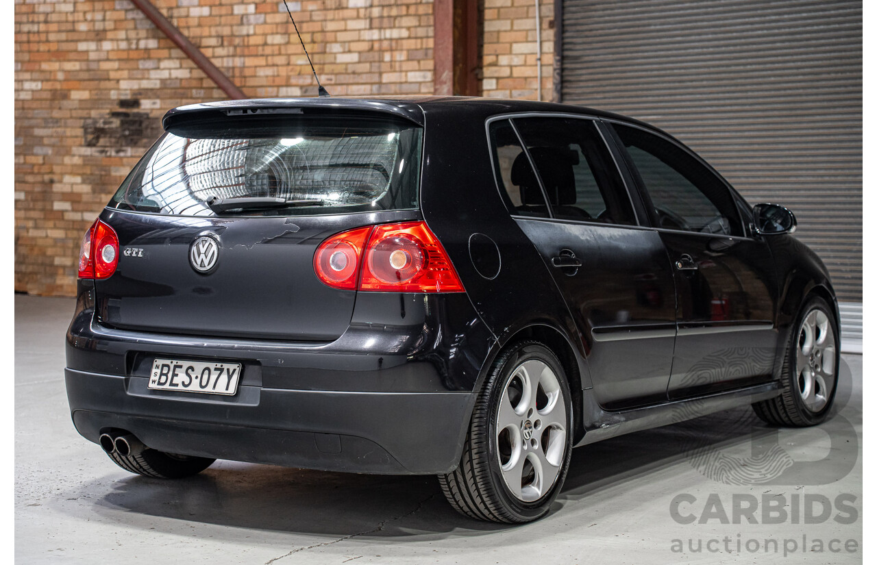 1/2008 Volkswagen Golf GTi 1K MY08 5d Hatchback Black Magic Pearlescent Turbo 2.0L