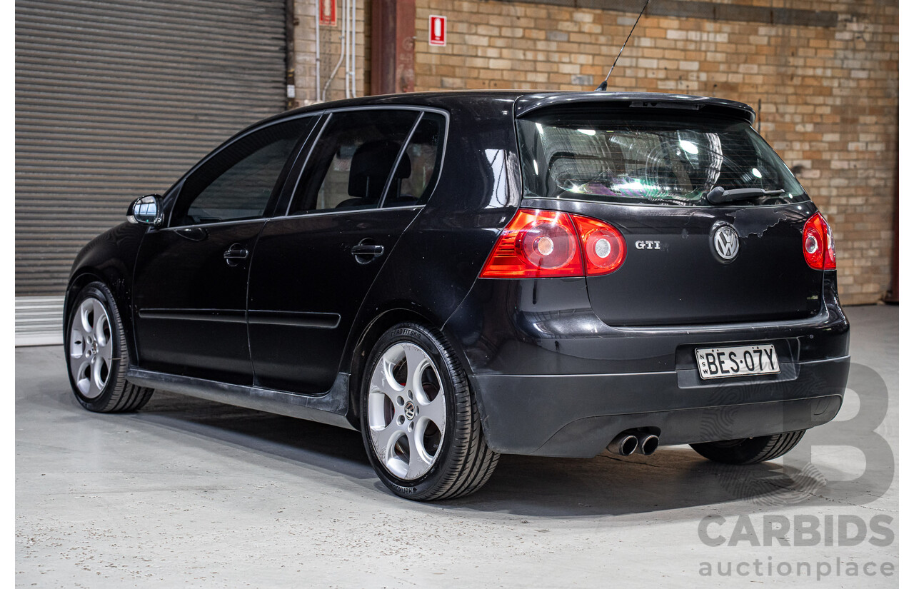 1/2008 Volkswagen Golf GTi 1K MY08 5d Hatchback Black Magic Pearlescent Turbo 2.0L