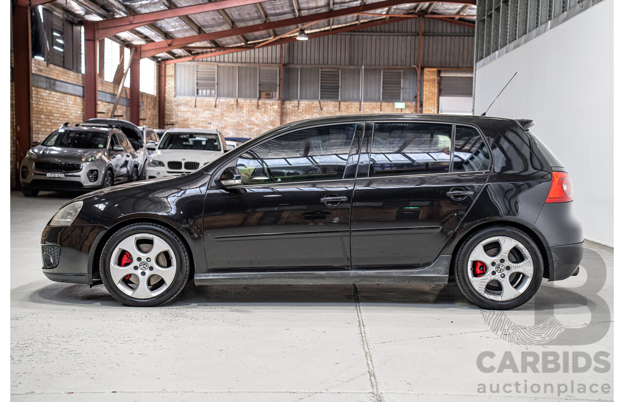 1/2008 Volkswagen Golf GTi 1K MY08 5d Hatchback Black Magic Pearlescent Turbo 2.0L
