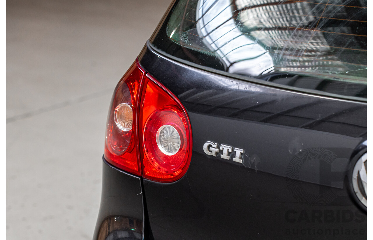 1/2008 Volkswagen Golf GTi 1K MY08 5d Hatchback Black Magic Pearlescent Turbo 2.0L