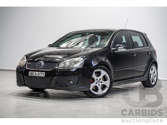 1/2008 Volkswagen Golf GTi 1K MY08 5d Hatchback Black Magic Pearlescent Turbo 2.0L