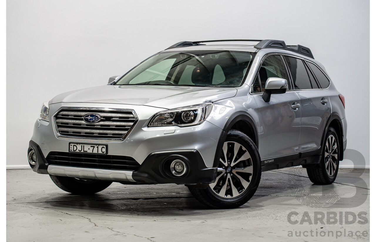07/2016 Subaru Outback 2.5i Premium (AWD) MY16 4d Wagon Silver 2.5L