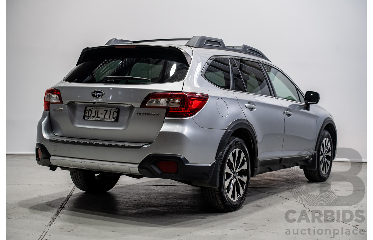 07/2016 Subaru Outback 2.5i Premium (AWD) MY16 4d Wagon Silver 2.5L