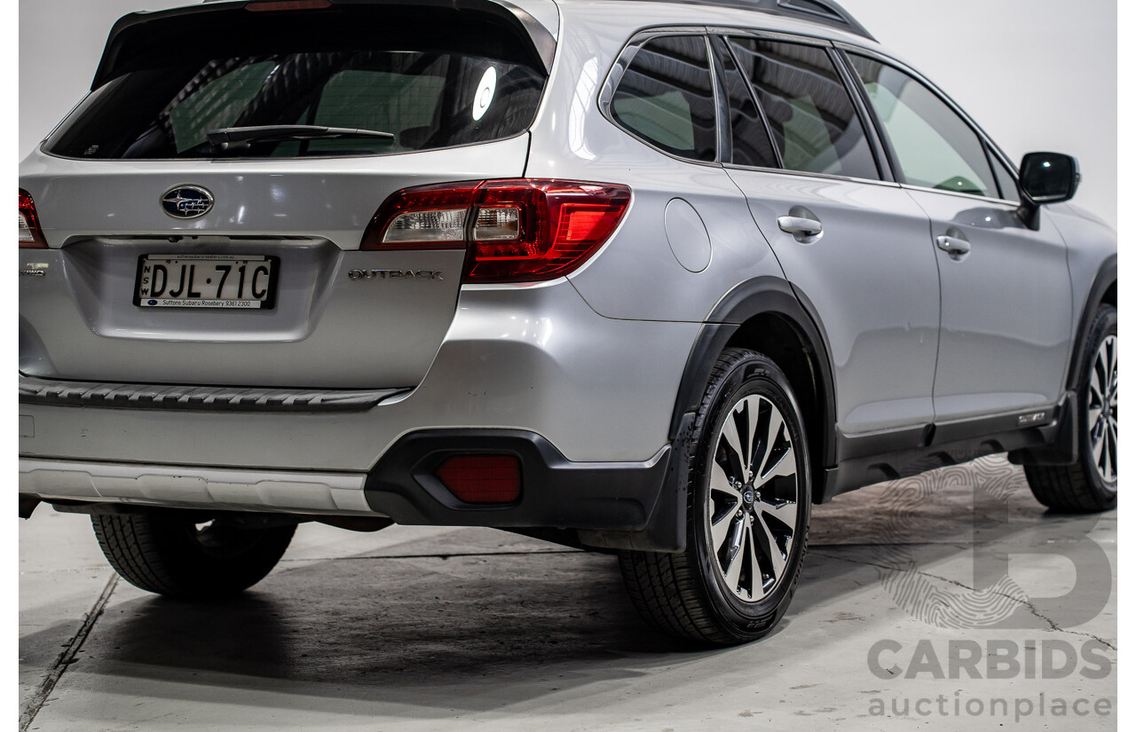07/2016 Subaru Outback 2.5i Premium (AWD) MY16 4d Wagon Silver 2.5L