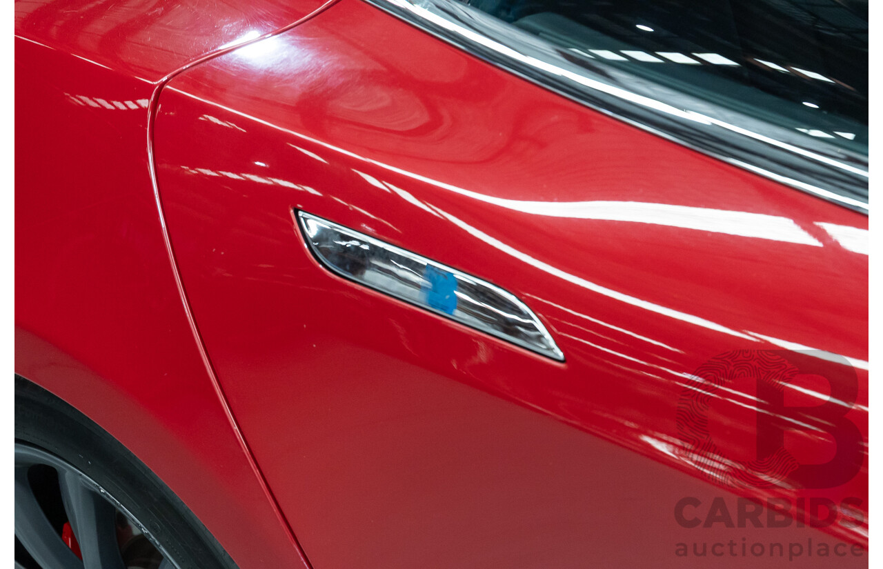 10/2015 Tesla Model S P85D (AWD) 4d Hatchback Sunset Red Metallic - Dedicated Electric EV 376kW