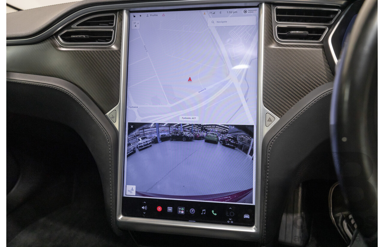 10/2015 Tesla Model S P85D (AWD) 4d Hatchback Sunset Red Metallic - Dedicated Electric EV 376kW