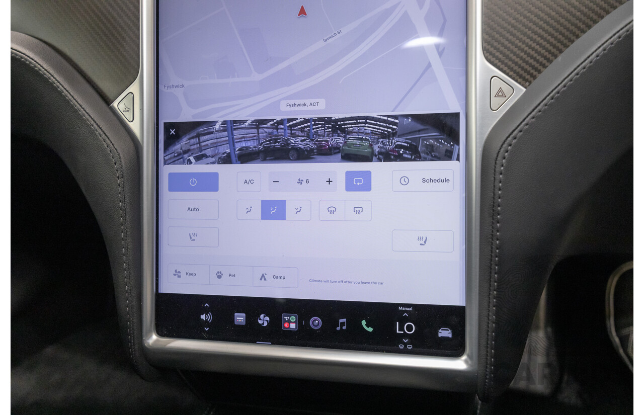 10/2015 Tesla Model S P85D (AWD) 4d Hatchback Sunset Red Metallic - Dedicated Electric EV 376kW