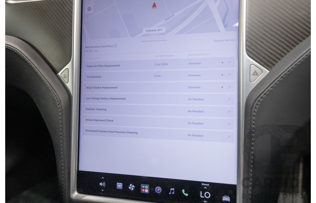 10/2015 Tesla Model S P85D (AWD) 4d Hatchback Sunset Red Metallic - Dedicated Electric EV 376kW