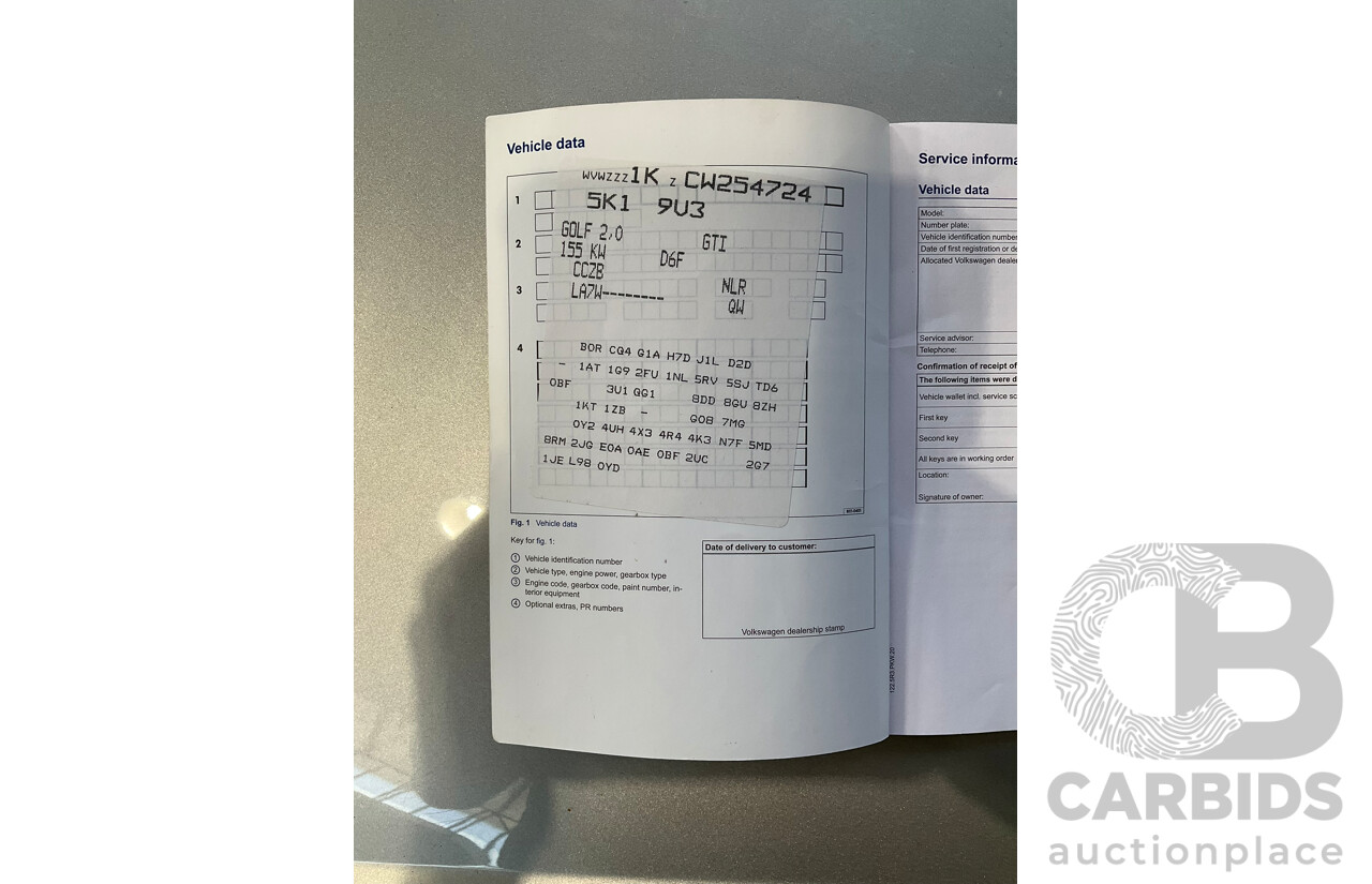 04/2012 Volkswagen Golf GTI 1K MY12 5d Hatchback Reflex Silver 2.0L