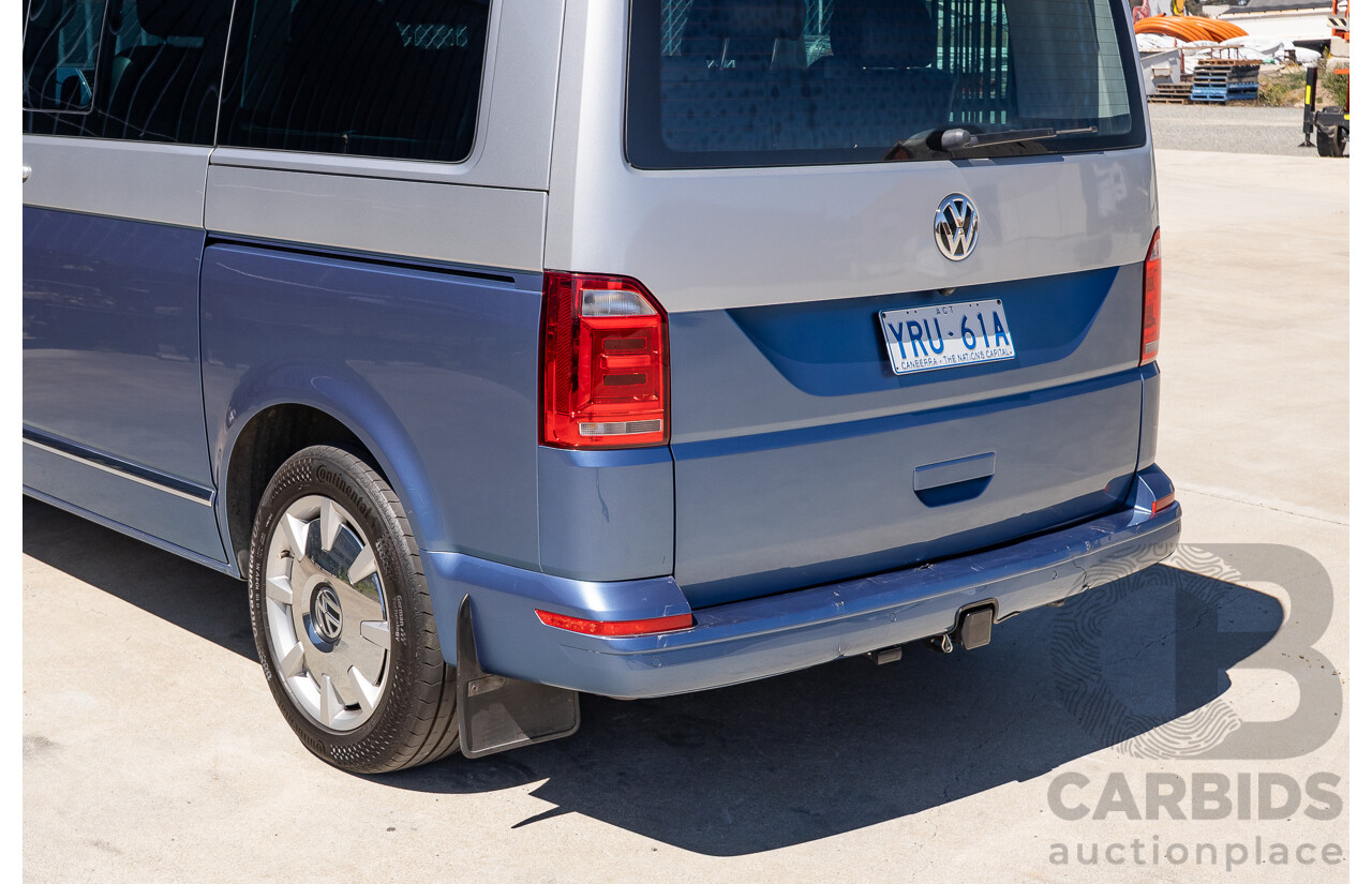 7/2016 Volkswagen Multivan Generation Six TDI 450 T6 MY16 4d Wagon Reflex Silver & Acapulco Blue Metallic Twin Turbo Diesel 2.0L