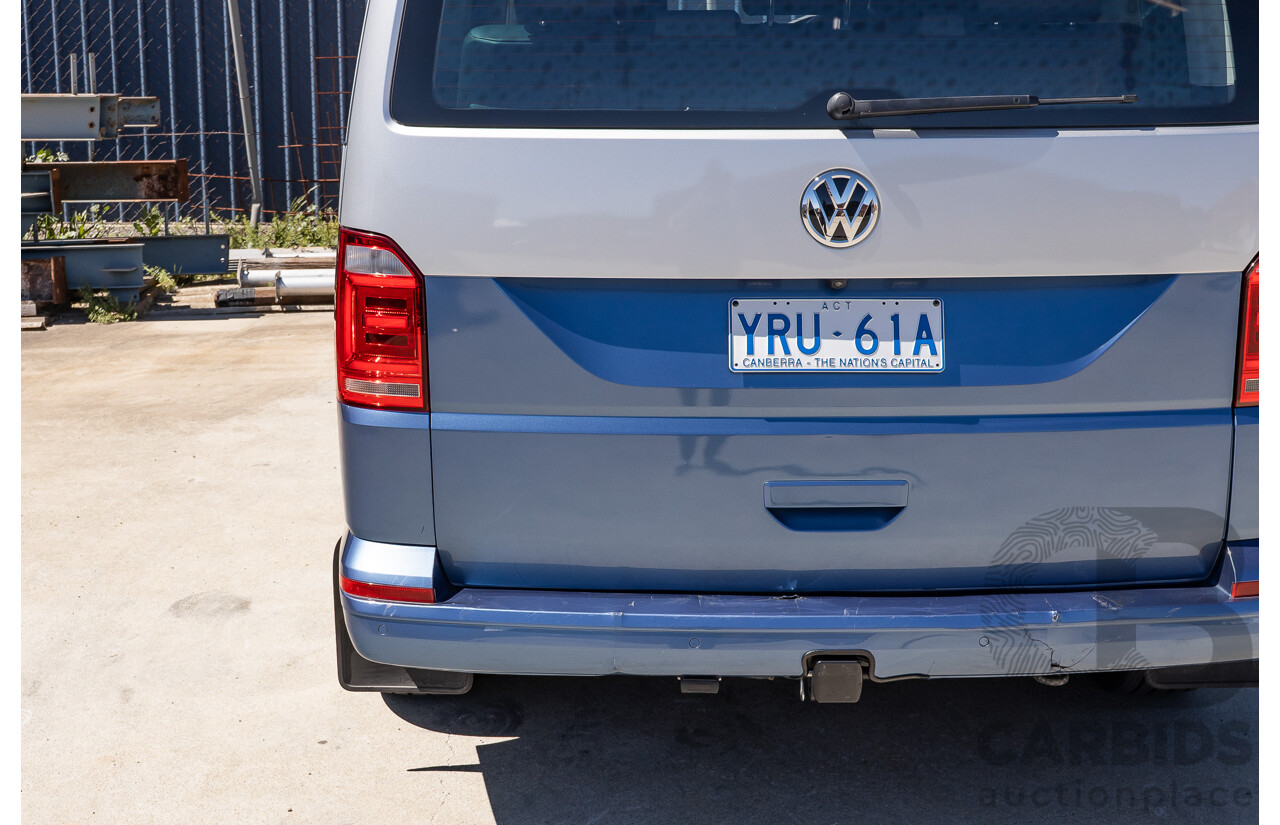 7/2016 Volkswagen Multivan Generation Six TDI 450 T6 MY16 4d Wagon Reflex Silver & Acapulco Blue Metallic Twin Turbo Diesel 2.0L