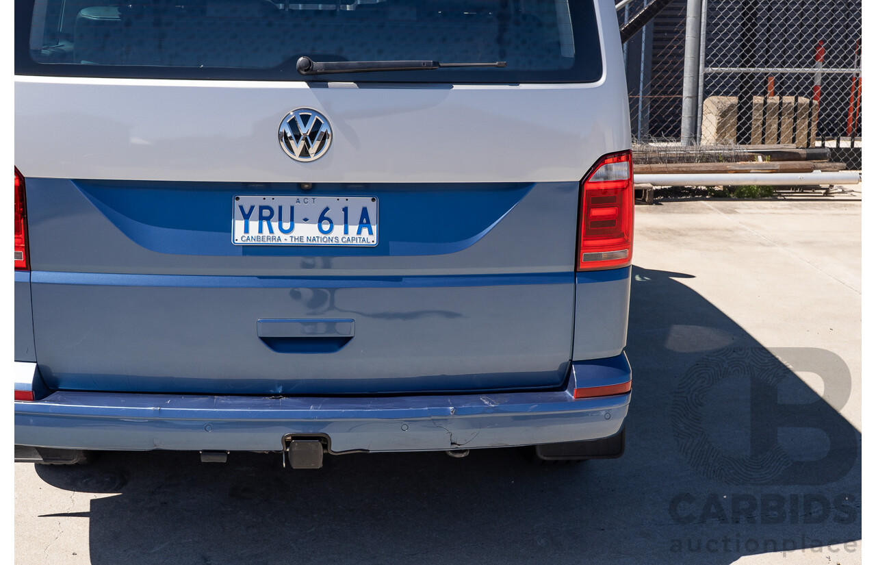 7/2016 Volkswagen Multivan Generation Six TDI 450 T6 MY16 4d Wagon Reflex Silver & Acapulco Blue Metallic Twin Turbo Diesel 2.0L