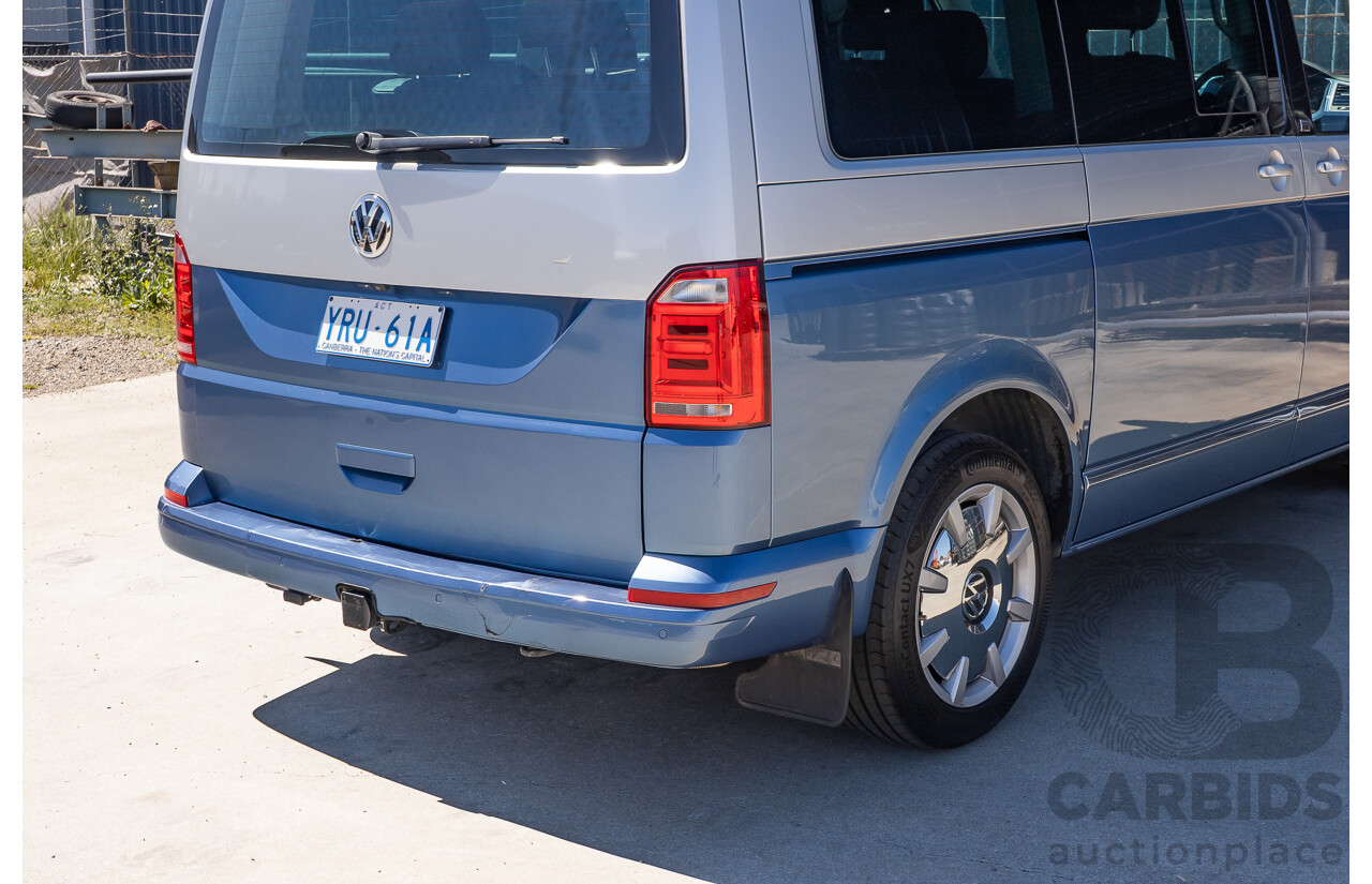 7/2016 Volkswagen Multivan Generation Six TDI 450 T6 MY16 4d Wagon Reflex Silver & Acapulco Blue Metallic Twin Turbo Diesel 2.0L