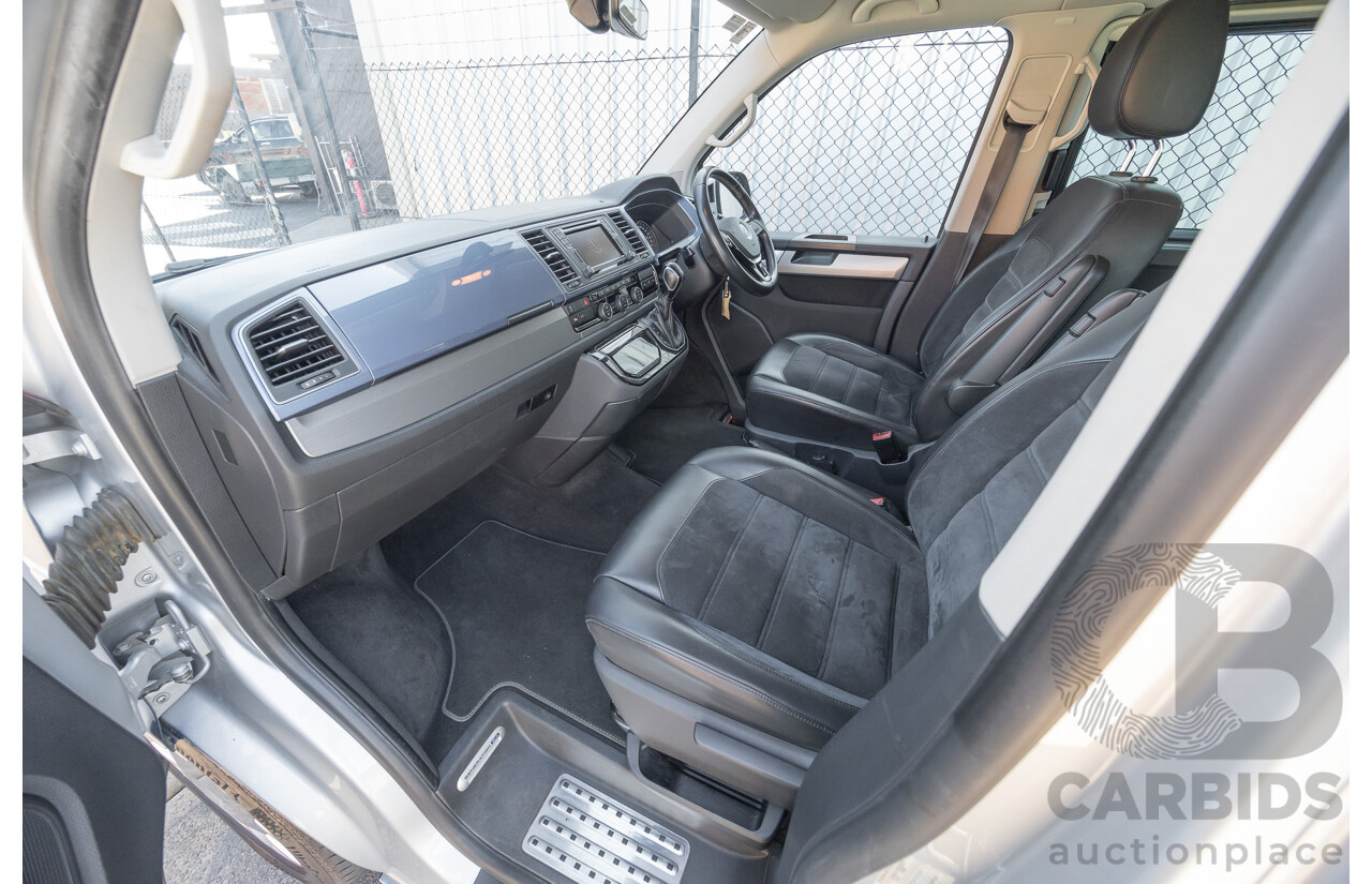 7/2016 Volkswagen Multivan Generation Six TDI 450 T6 MY16 4d Wagon Reflex Silver & Acapulco Blue Metallic Twin Turbo Diesel 2.0L
