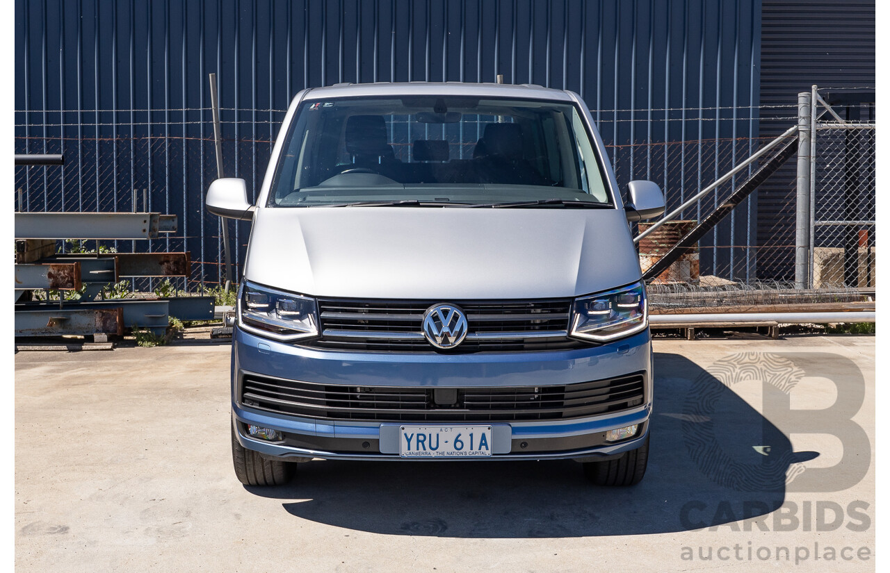 7/2016 Volkswagen Multivan Generation Six TDI 450 T6 MY16 4d Wagon Reflex Silver & Acapulco Blue Metallic Twin Turbo Diesel 2.0L