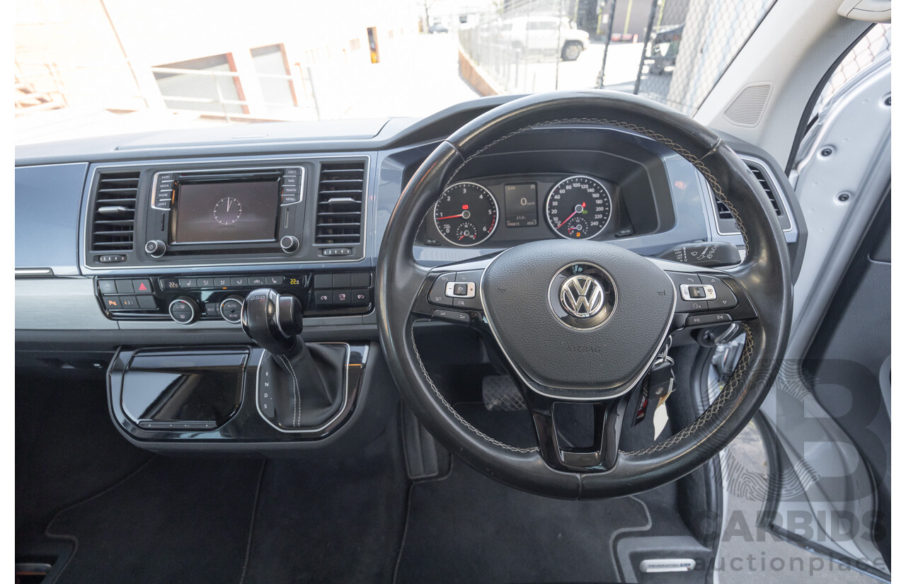 7/2016 Volkswagen Multivan Generation Six TDI 450 T6 MY16 4d Wagon Reflex Silver & Acapulco Blue Metallic Twin Turbo Diesel 2.0L