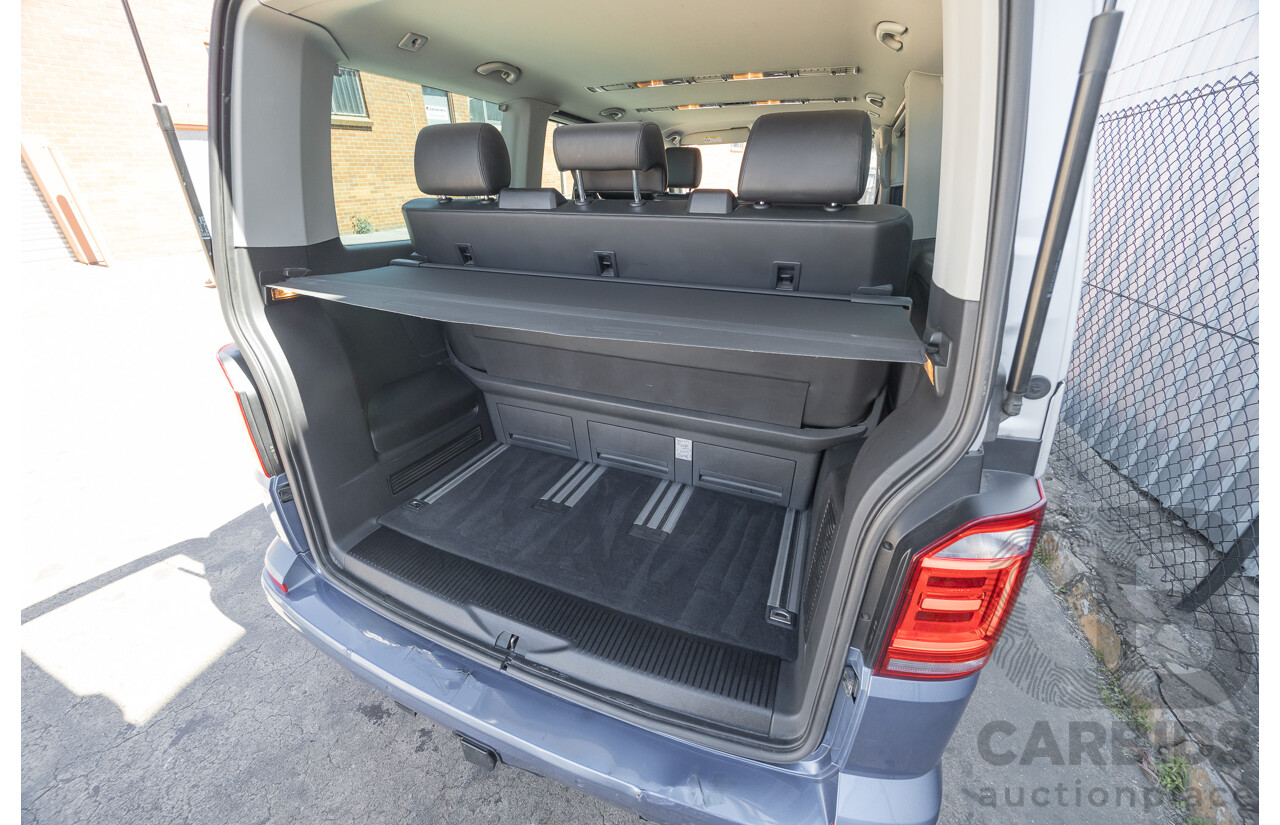 7/2016 Volkswagen Multivan Generation Six TDI 450 T6 MY16 4d Wagon Reflex Silver & Acapulco Blue Metallic Twin Turbo Diesel 2.0L