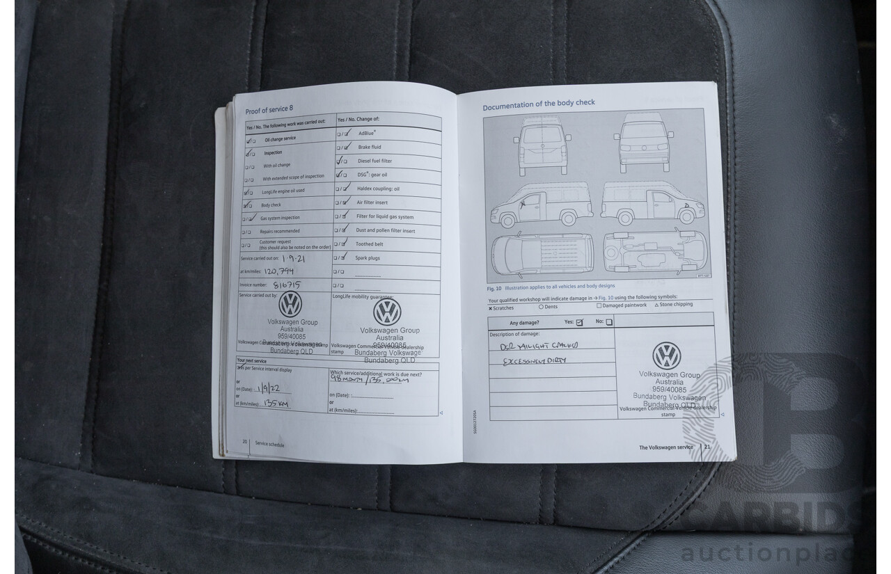 7/2016 Volkswagen Multivan Generation Six TDI 450 T6 MY16 4d Wagon Reflex Silver & Acapulco Blue Metallic Twin Turbo Diesel 2.0L