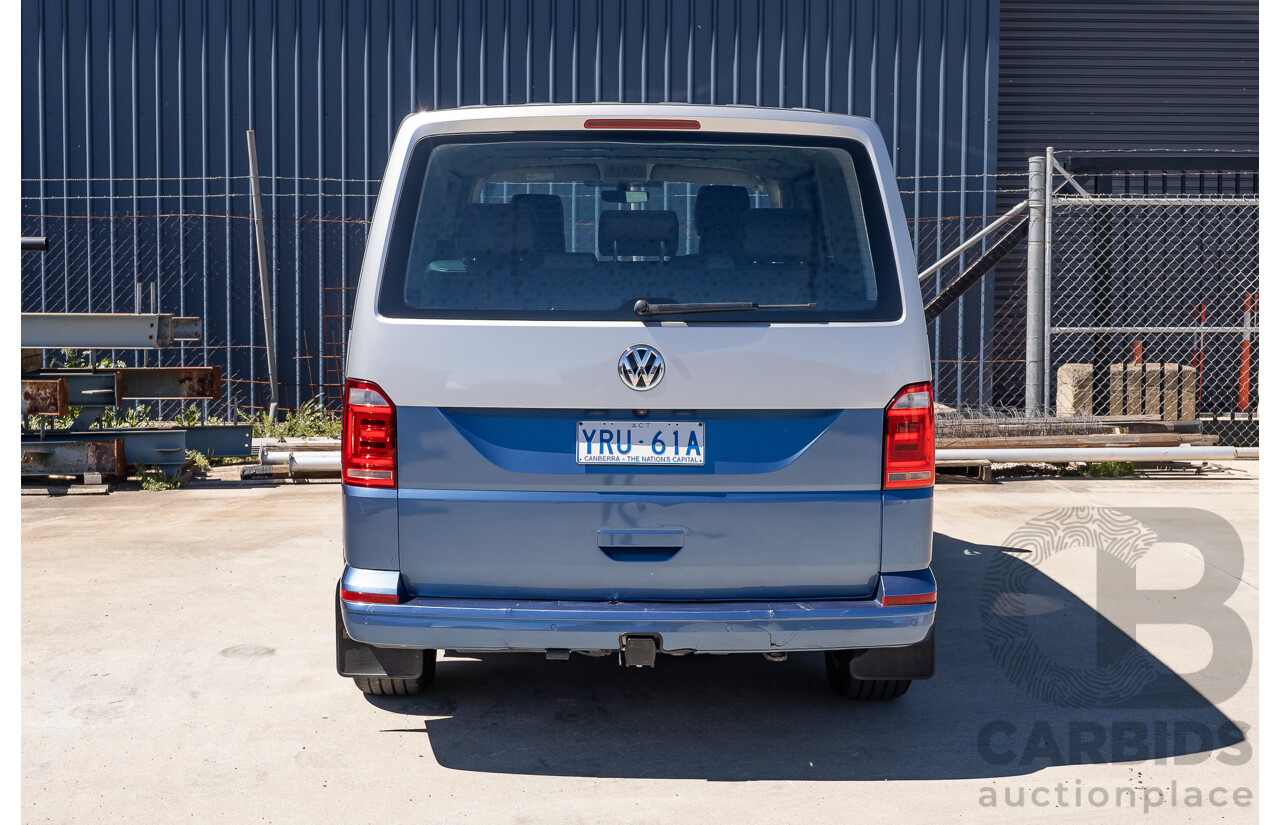 7/2016 Volkswagen Multivan Generation Six TDI 450 T6 MY16 4d Wagon Reflex Silver & Acapulco Blue Metallic Twin Turbo Diesel 2.0L