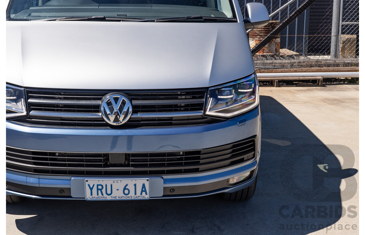 7/2016 Volkswagen Multivan Generation Six TDI 450 T6 MY16 4d Wagon Reflex Silver & Acapulco Blue Metallic Twin Turbo Diesel 2.0L