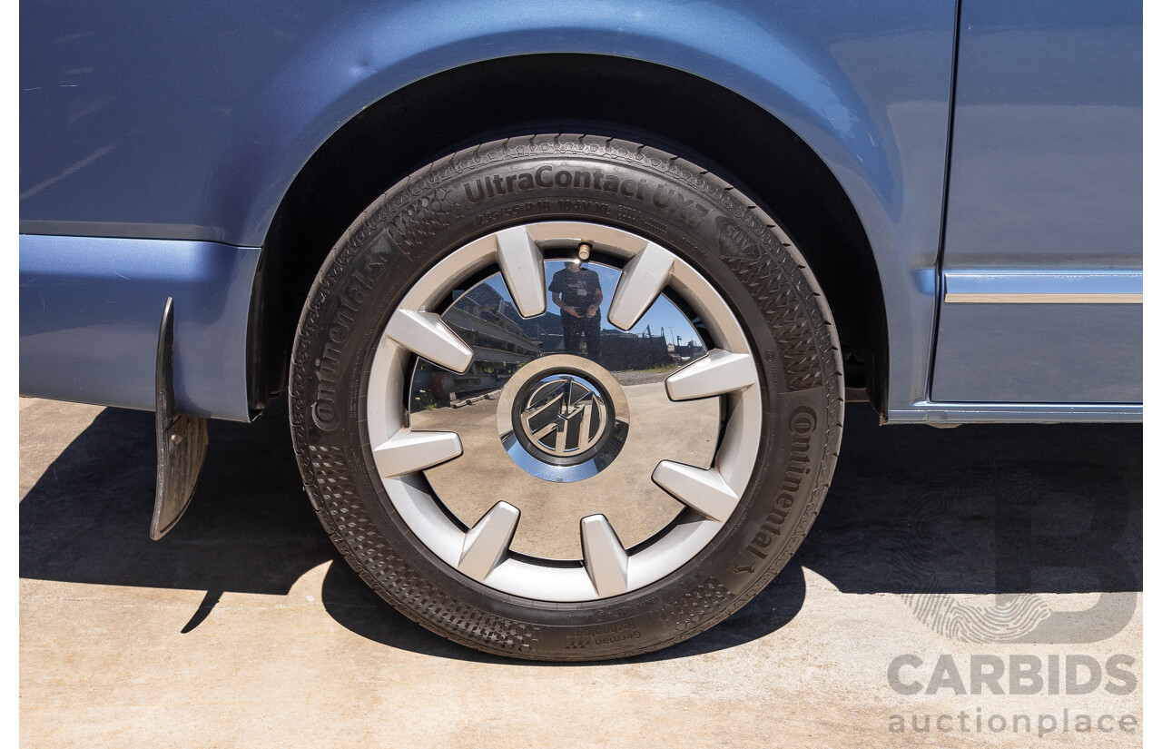 7/2016 Volkswagen Multivan Generation Six TDI 450 T6 MY16 4d Wagon Reflex Silver & Acapulco Blue Metallic Twin Turbo Diesel 2.0L