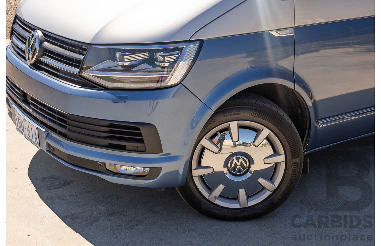 7/2016 Volkswagen Multivan Generation Six TDI 450 T6 MY16 4d Wagon Reflex Silver & Acapulco Blue Metallic Twin Turbo Diesel 2.0L