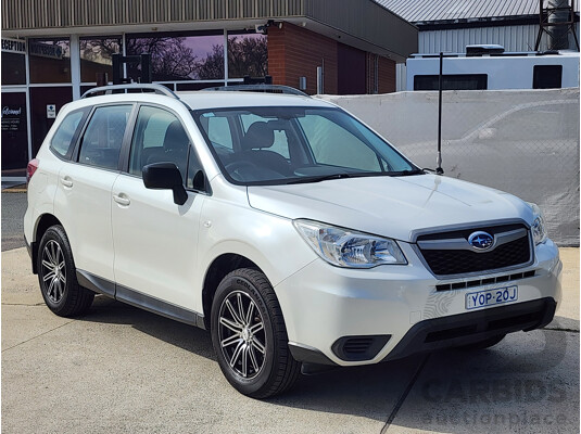 09/2014 Subaru Forester 2.0D MY14 4d Wagon White 2.0L