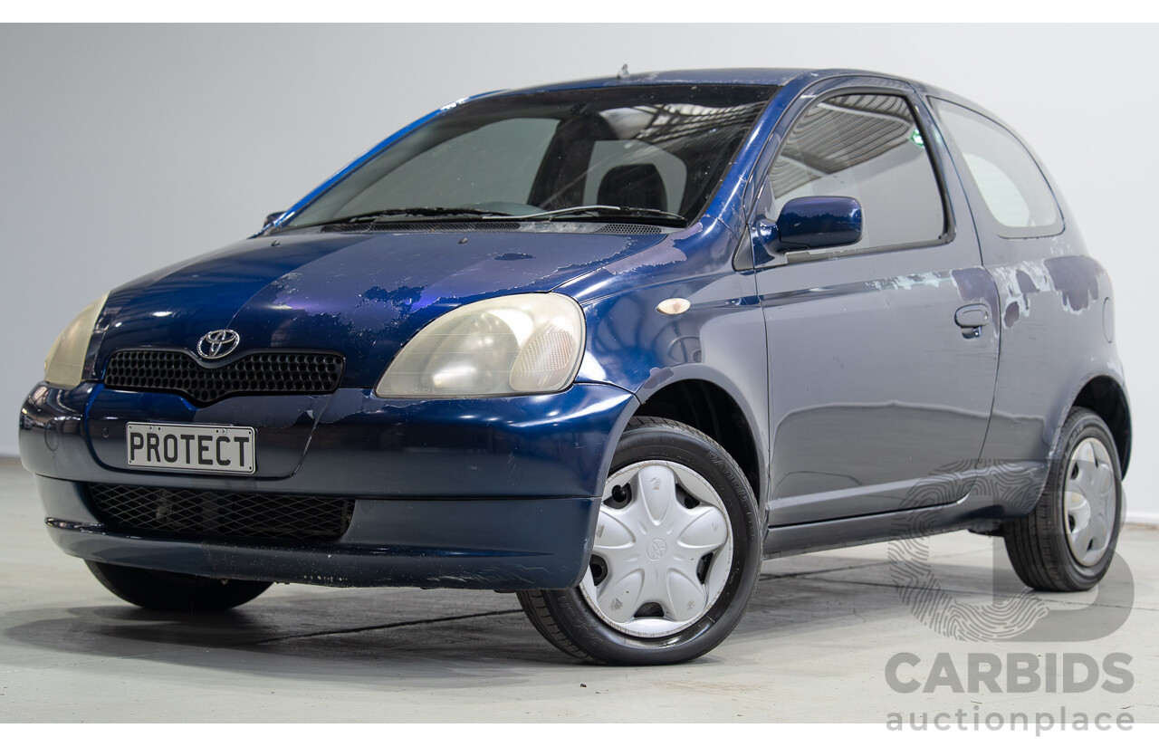 06/2000 Toyota Echo NCP10R 3d Hatchback Blue 1.3L