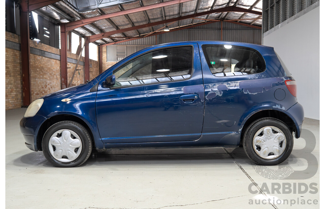 06/2000 Toyota Echo NCP10R 3d Hatchback Blue 1.3L