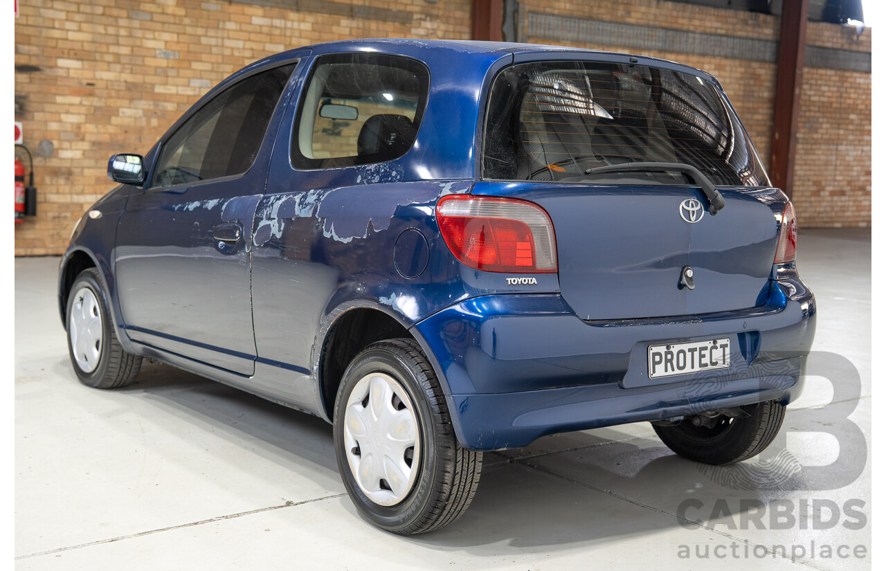 06/2000 Toyota Echo NCP10R 3d Hatchback Blue 1.3L