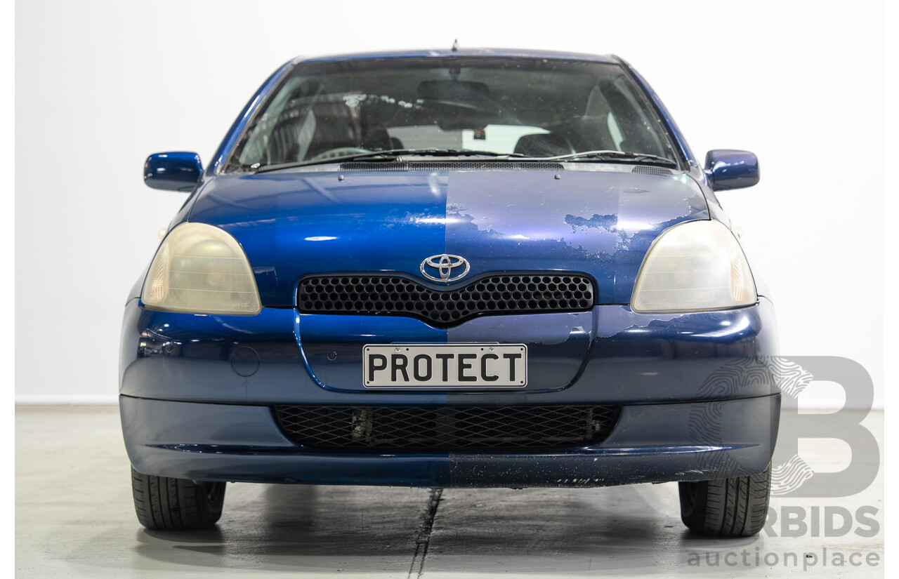 06/2000 Toyota Echo NCP10R 3d Hatchback Blue 1.3L