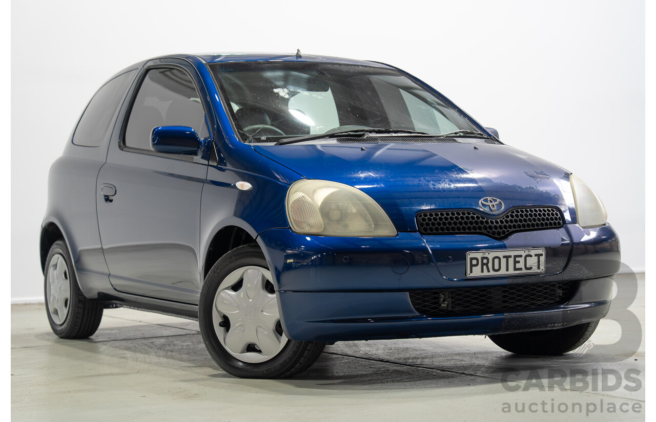 06/2000 Toyota Echo NCP10R 3d Hatchback Blue 1.3L
