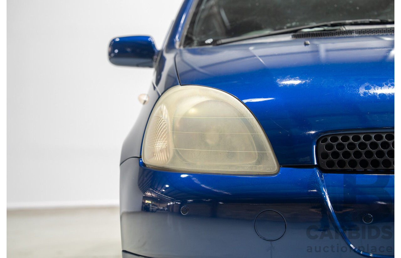 06/2000 Toyota Echo NCP10R 3d Hatchback Blue 1.3L