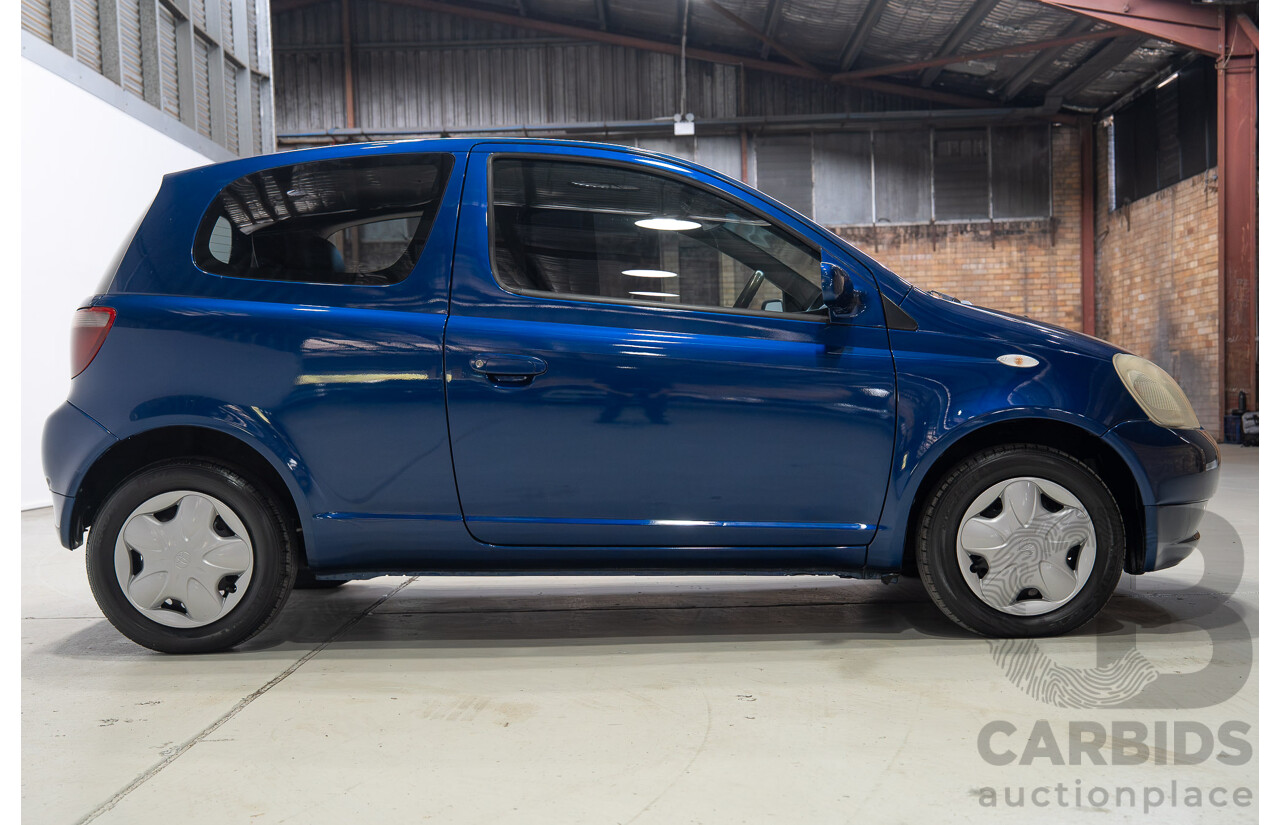 06/2000 Toyota Echo NCP10R 3d Hatchback Blue 1.3L