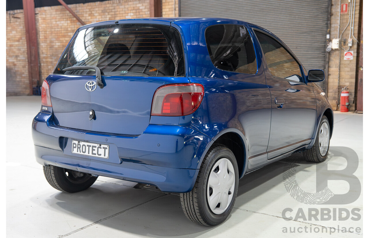 06/2000 Toyota Echo NCP10R 3d Hatchback Blue 1.3L