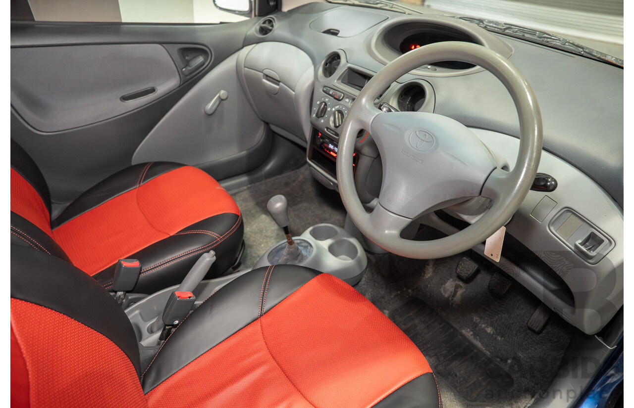 06/2000 Toyota Echo NCP10R 3d Hatchback Blue 1.3L