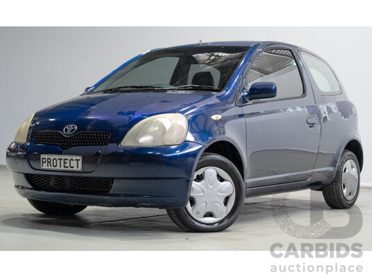 06/2000 Toyota Echo NCP10R 3d Hatchback Blue 1.3L